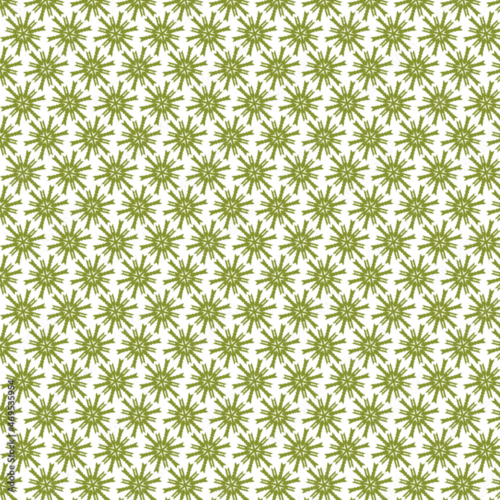 Geometric Pattern Design In Olive Color