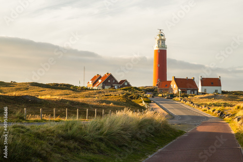 Lighthouse on the Wadden Island of Texel, Netherlands. photo