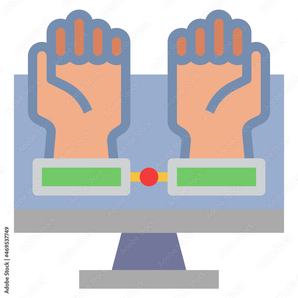 Obraz premium cyber crime