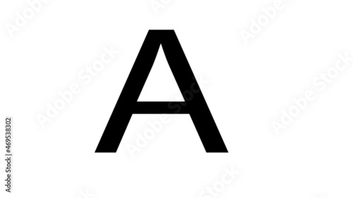 capital letter A