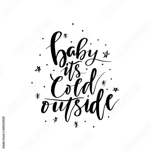 Hand lettering, vector calligraphy, Christmas quotes vector clip art 