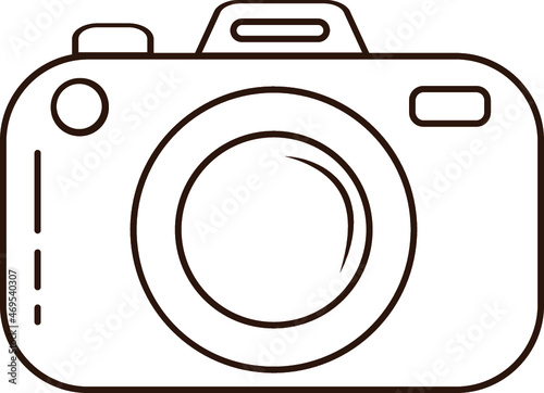 camera line art 