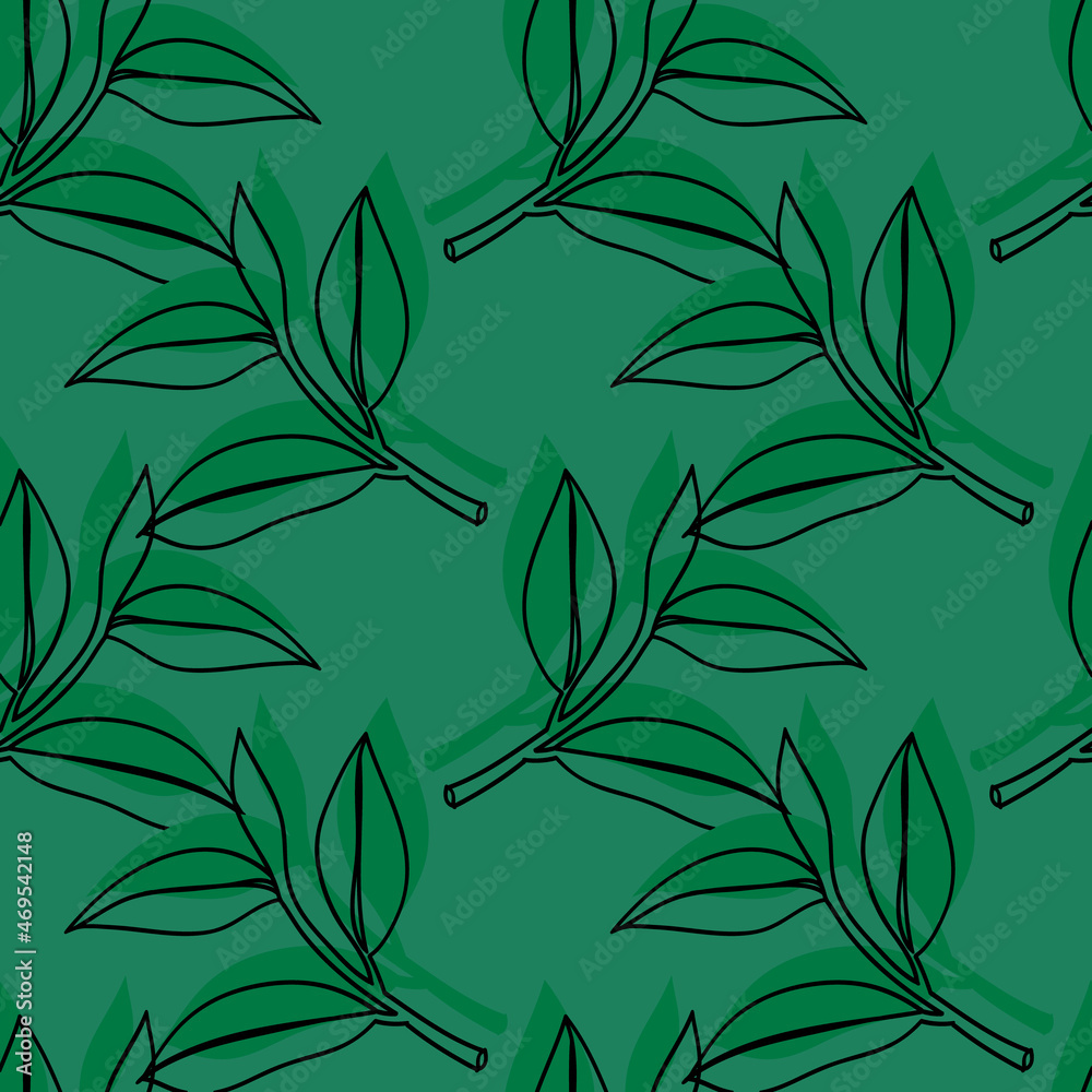 Lemon tree branch.Image in the style of engraving on a white and colored background.Seamless pattern. Lemon tree branch.Image in the style of engraving on a white and colored background.Seamless pattern.