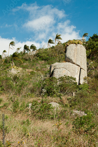 stone wall in the mountains