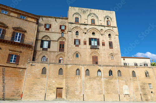 Torre Pisana building of the complex of Palazzo Reale palace also known Palazzo dei Normanni a famous historic palace of Palermo, Sicily, Italy photo