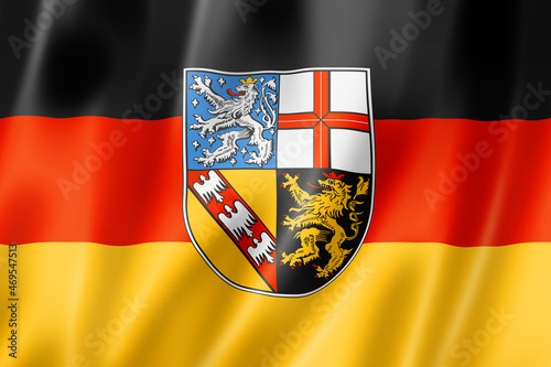 Saarland state flag, Germany