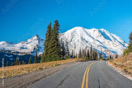 A new morning in the Mount Rainier National Park