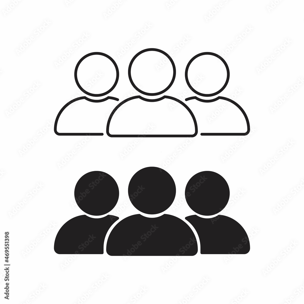 Group of people or group of users or friends Group of people or group of users or friends
