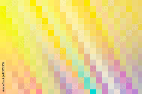 Shiny yellow and purple pixel blocks