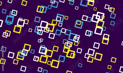 Modern abstract pattern with geometrical squares elements.