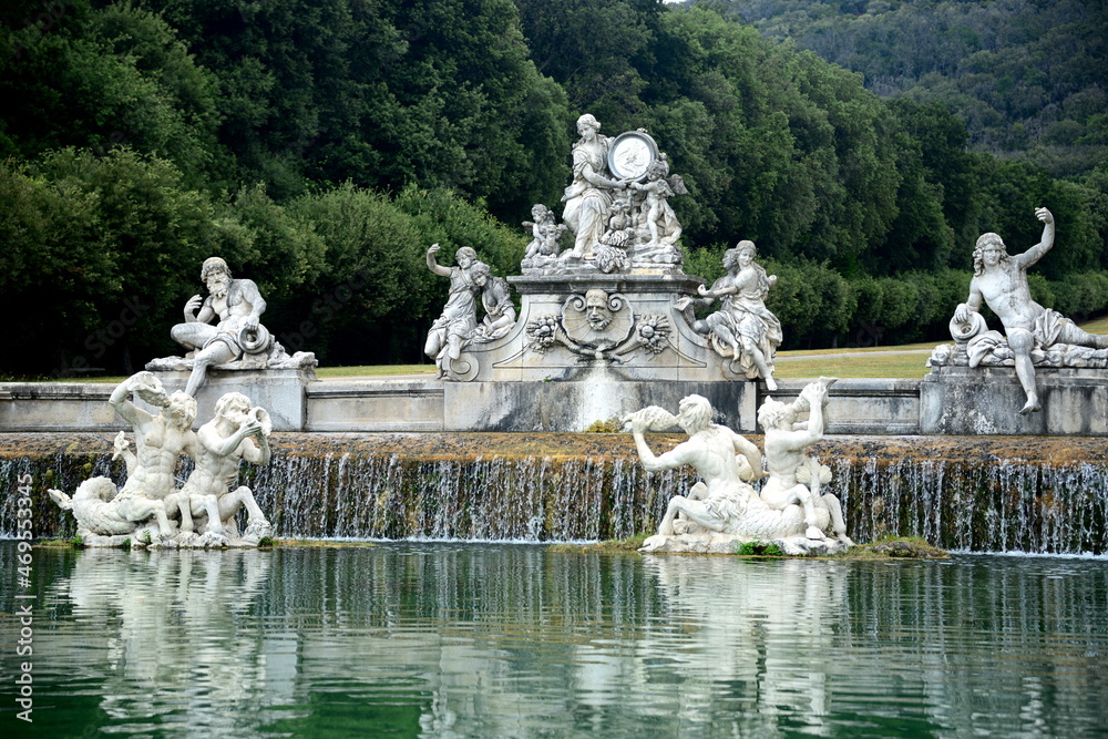 ITALY-CASERTA The Royal Palace of Caserta,constructed by the House of Bourbon-Two Sicilies as their main residence as kings of Naples.the largest palace erected in Europe during the 18th century 