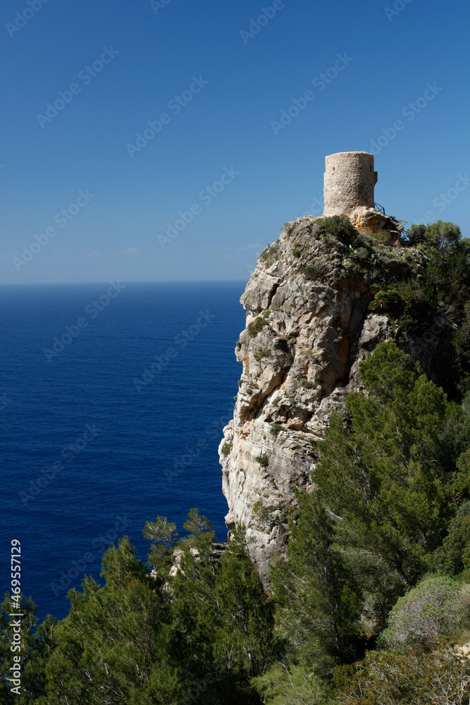 Ancient tower on a cliff