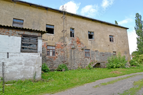 Fragment of the eastern wall of the Labiau Order Castle. Polessk, Kaliningrad region
