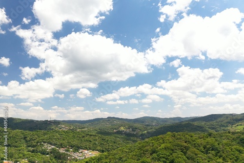 Foto aérea Serra da Cantareira, Mairiporã, São Paulo, Brasil