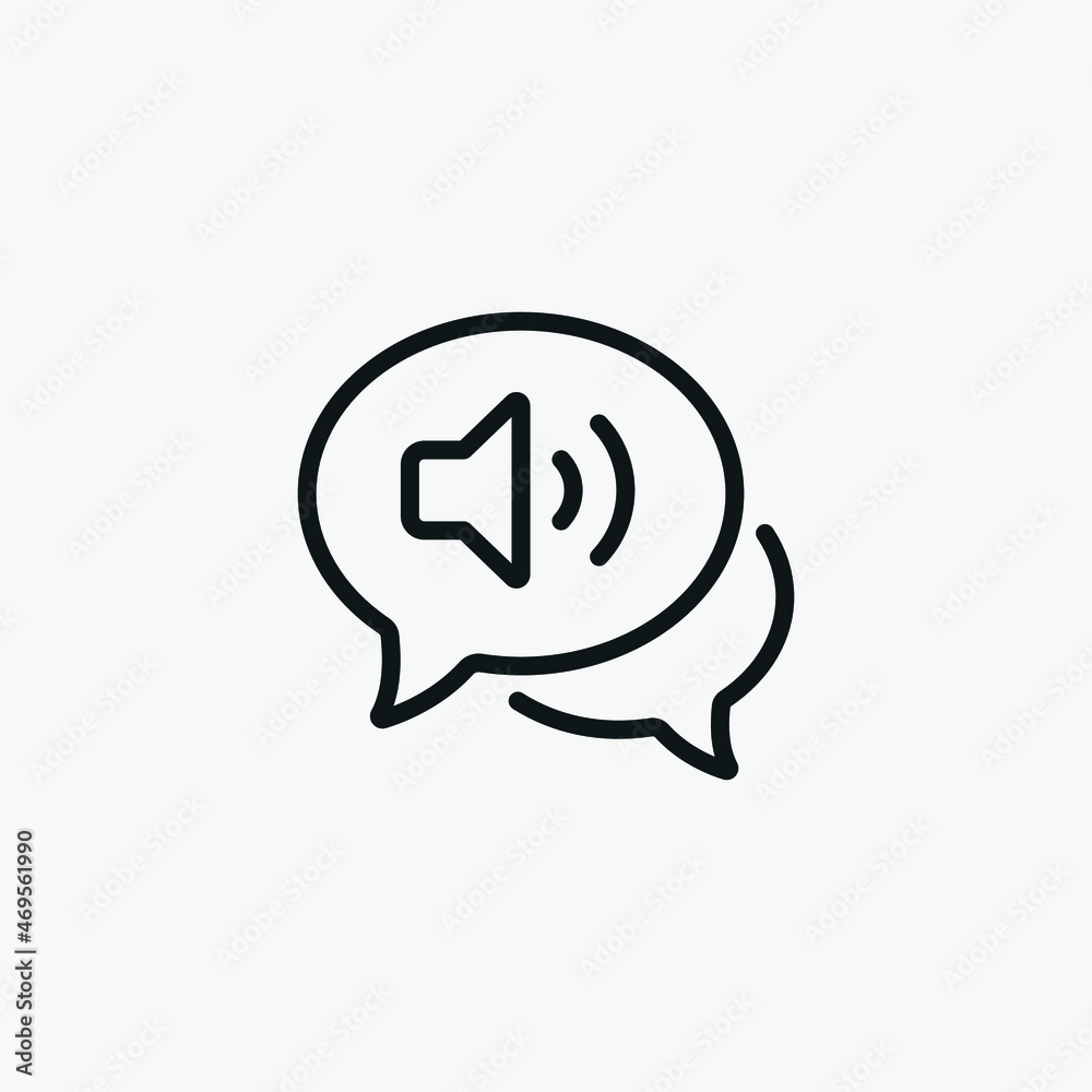 Loudspeaker Volume vector sign icon Loudspeaker Volume vector sign icon