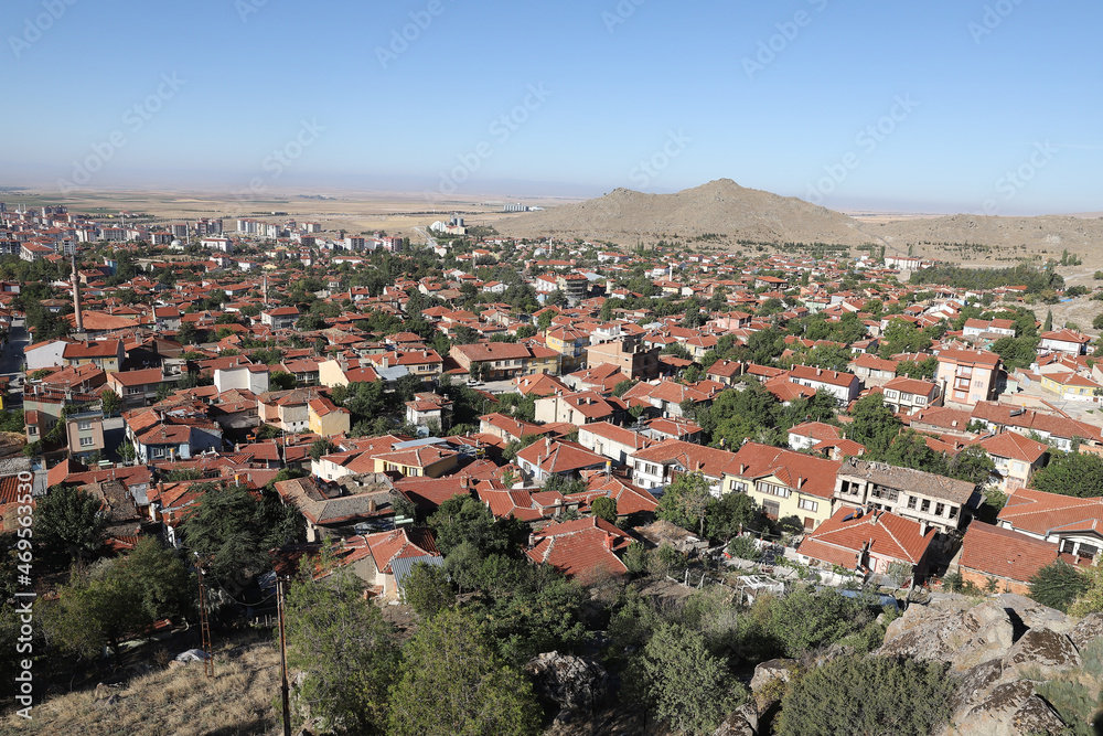 General View of Sivrihisar Town in Eskişehir, Turkey