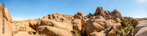 Scenic arid landscape in the Joshua Tree National Park