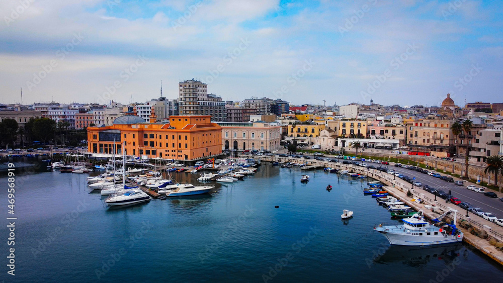 Port of Bari at the Italian east coast - travel photography