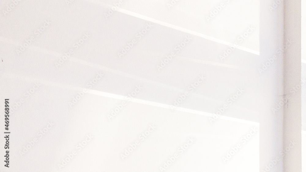 Space shadow. Sunlight architecture abstract background with light, black shadow overlay from window on white texture wall. Organic drop diagonal shadow for Decorative and backdrop. Space shadow. Sunlight architecture abstract background with light, black shadow overlay from window on white texture wall. Organic drop diagonal shadow for Decorative and backdrop.