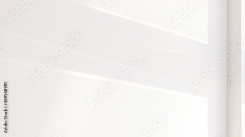 Wallpaper Mural Space shadow. Sunlight architecture abstract background with light, black shadow overlay from window on white texture wall. Organic drop diagonal shadow for Decorative and backdrop. Torontodigital.ca