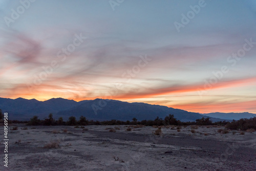Sunset over furnace creek in Death Valley National Park © imagoDens
