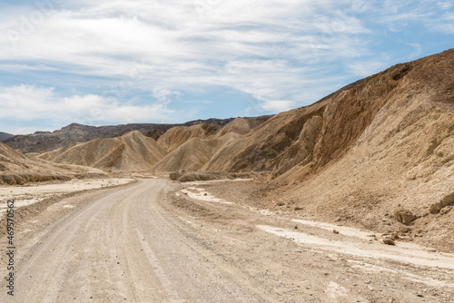 Panoramic view from Twenty Mule Tean Canyon in the Death Valley