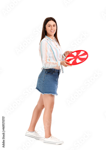 Beautiful young woman with ...