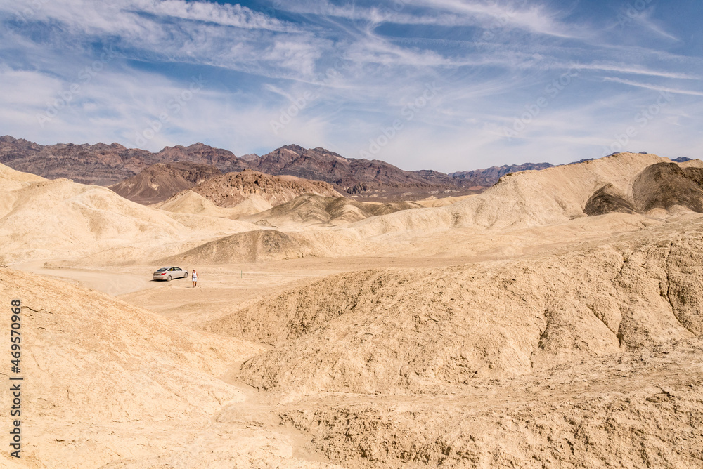 Panoramic view from Twenty Mule Tean Canyon in the Death Valley Panoramic view from Twenty Mule Tean Canyon in the Death Valley