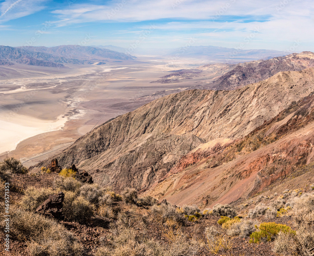 Great view from Dante's View over the Badwater Basin, Death Valley