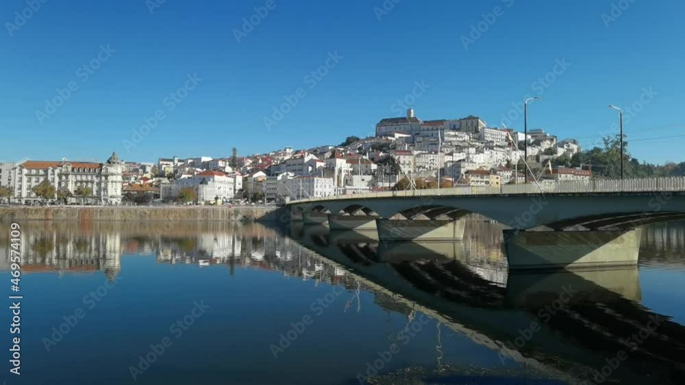 View of the town of Coimbra and Mondego River View of the town of Coimbra and Mondego River