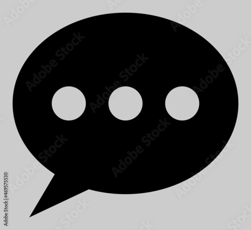 Forum message vector illustration. An isolated flat icon illustration of forum message with nobody.