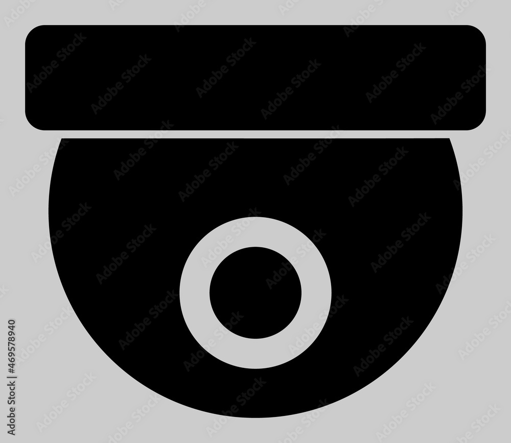 CCTV camera vector illustration. An isolated flat icon illustration of CCTV camera with nobody.