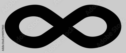 Alternative infinity vector icon. An isolated flat icon illustration of alternative infinity with nobody.