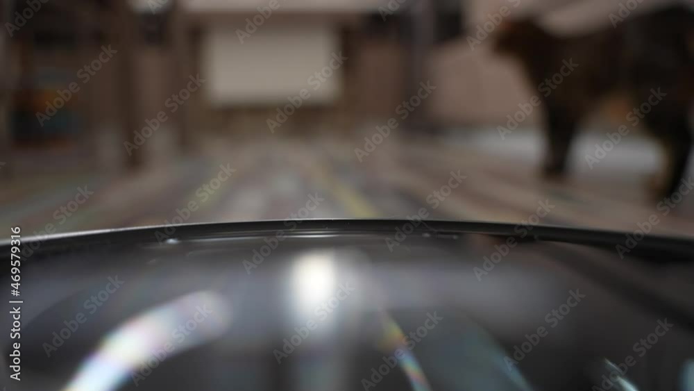 The sight of a robot vacuum cleaner while cleaning. High quality 4k footage The sight of a robot vacuum cleaner while cleaning. High quality 4k footage