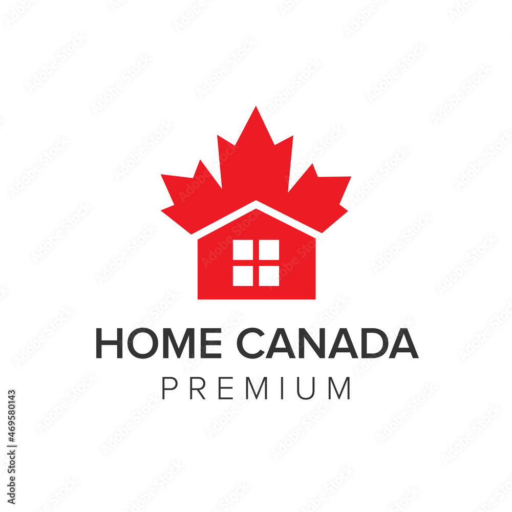 home canada logo icon vector template