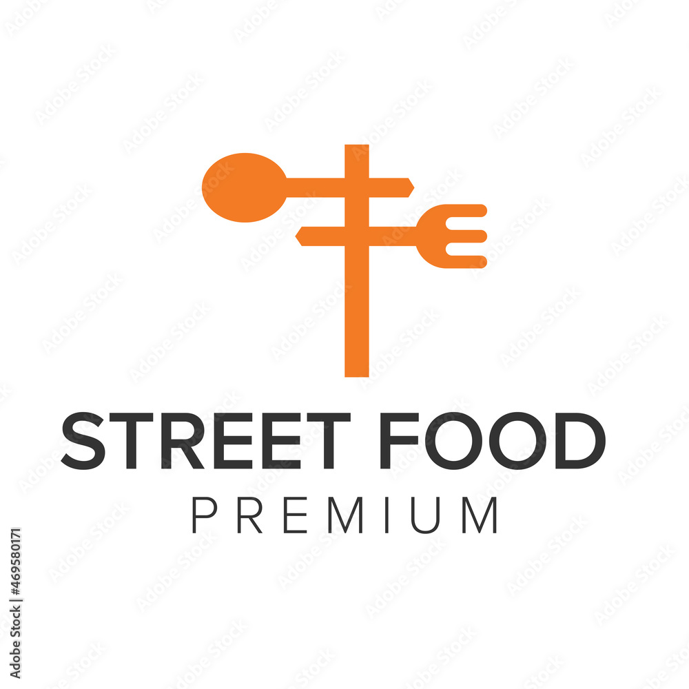 street food logo icon vector template street food logo icon vector template