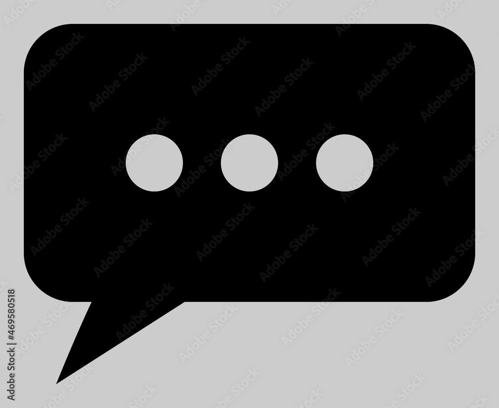 Chat message vector illustration. An isolated flat icon illustration of chat message with nobody. Chat message vector illustration. An isolated flat icon illustration of chat message with nobody.