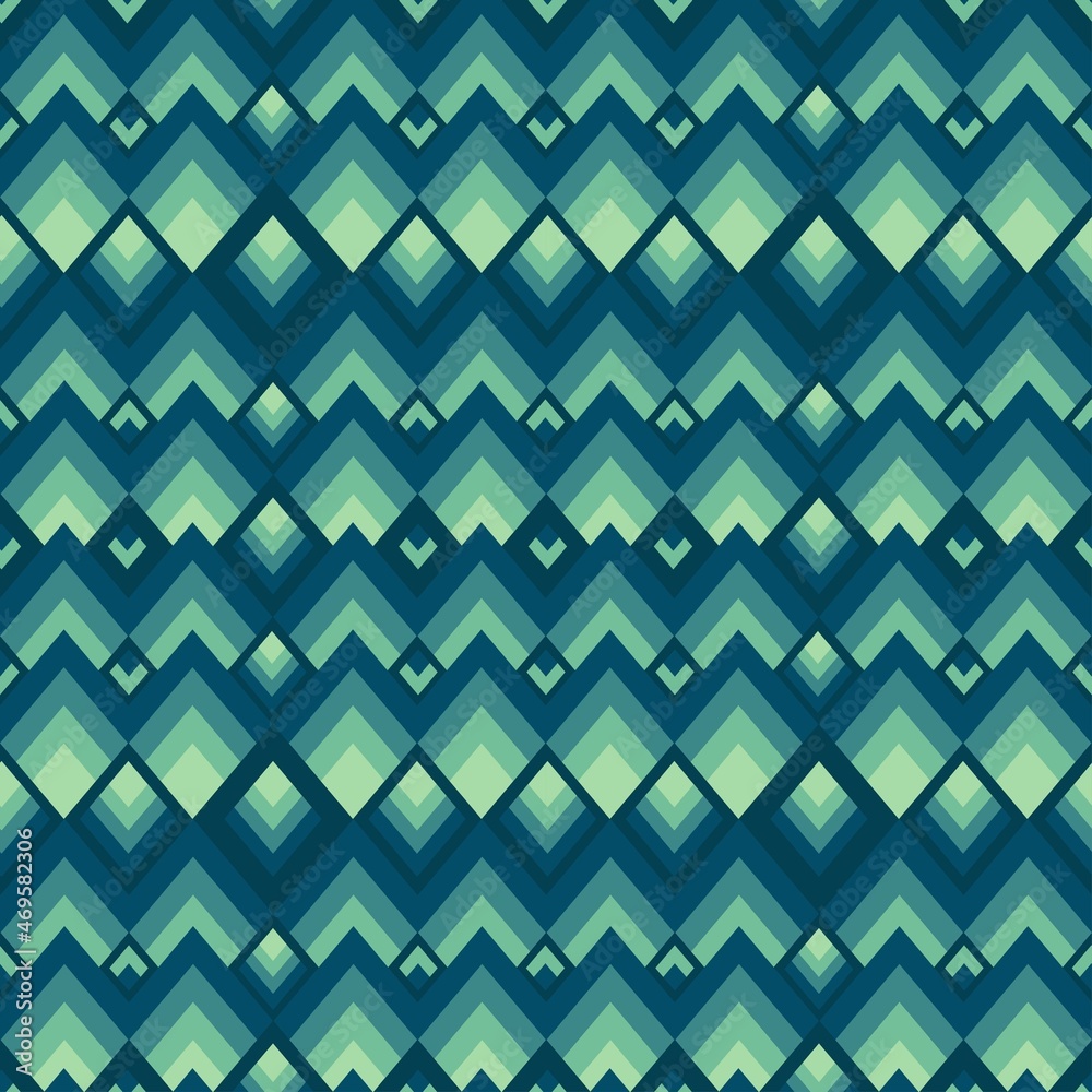 Seamless pattern with white and blue tones.