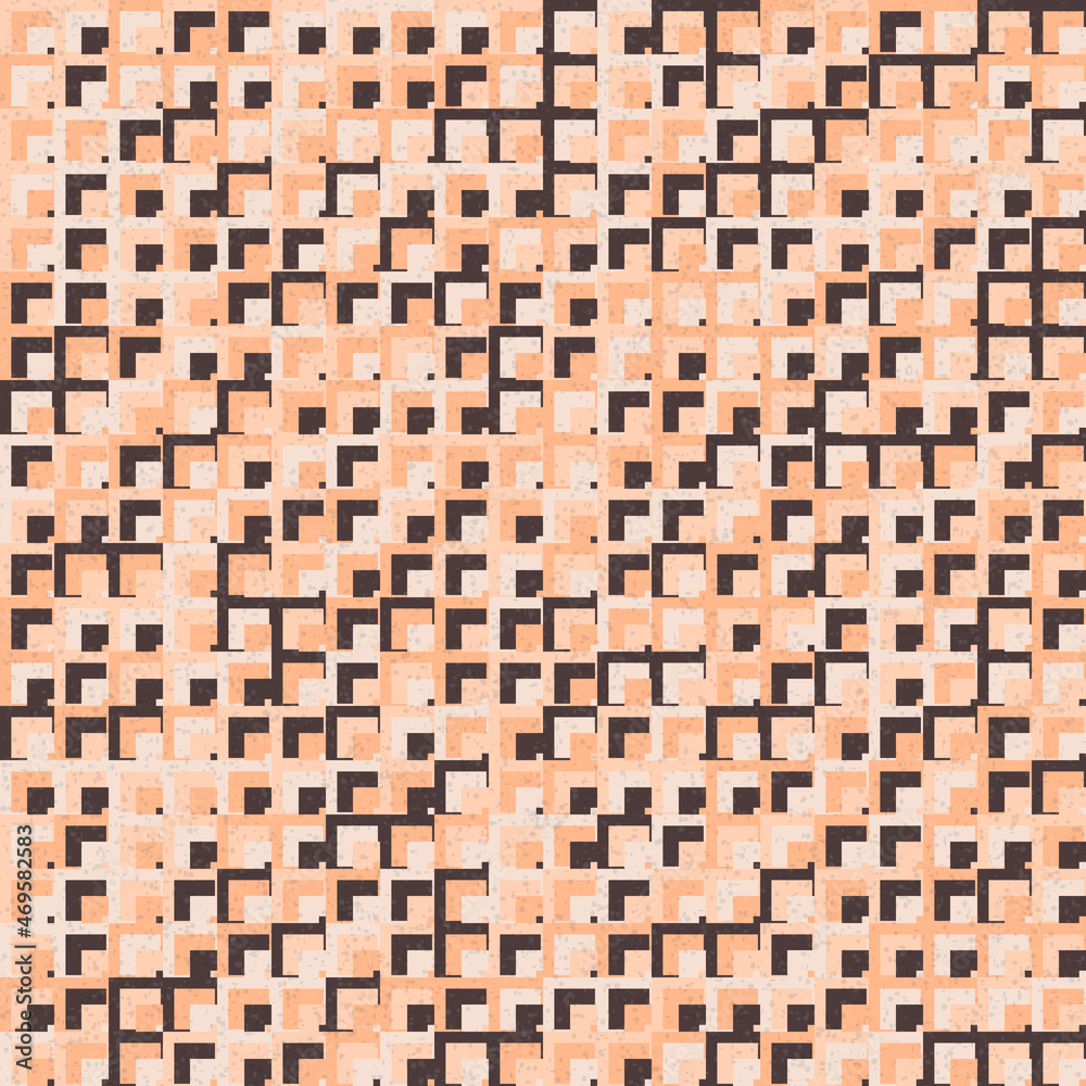 Fototapeta premium Abstract Geometric Pattern generative computational art illustration