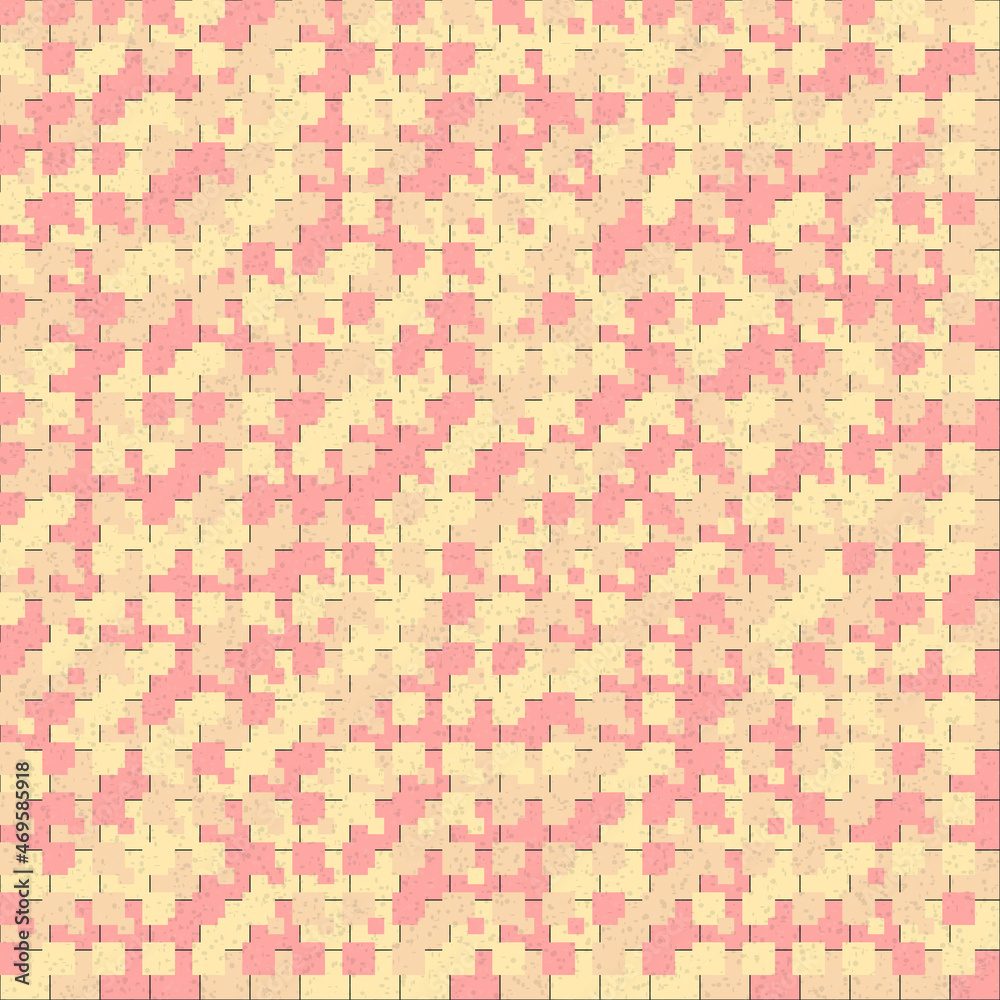 Fototapeta premium Abstract Geometric Pattern generative computational art illustration