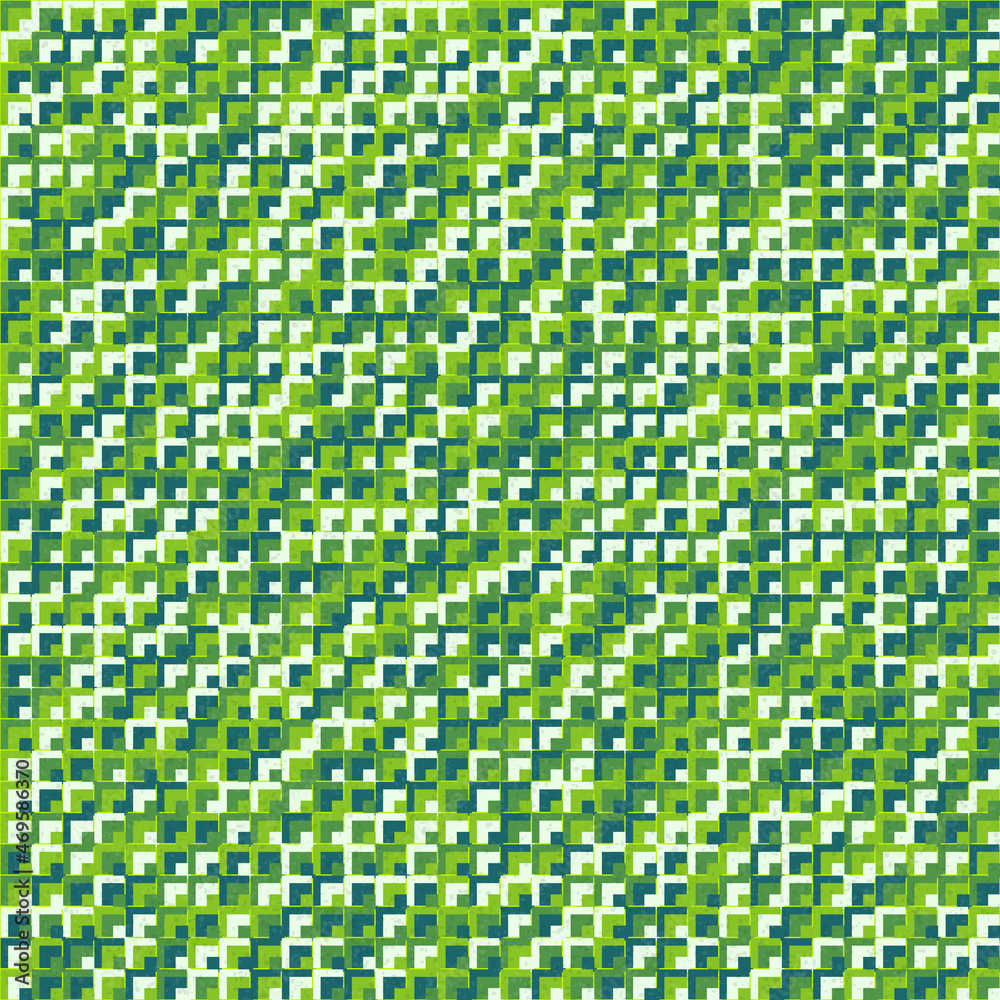 Fototapeta premium Abstract Geometric Pattern generative computational art illustration