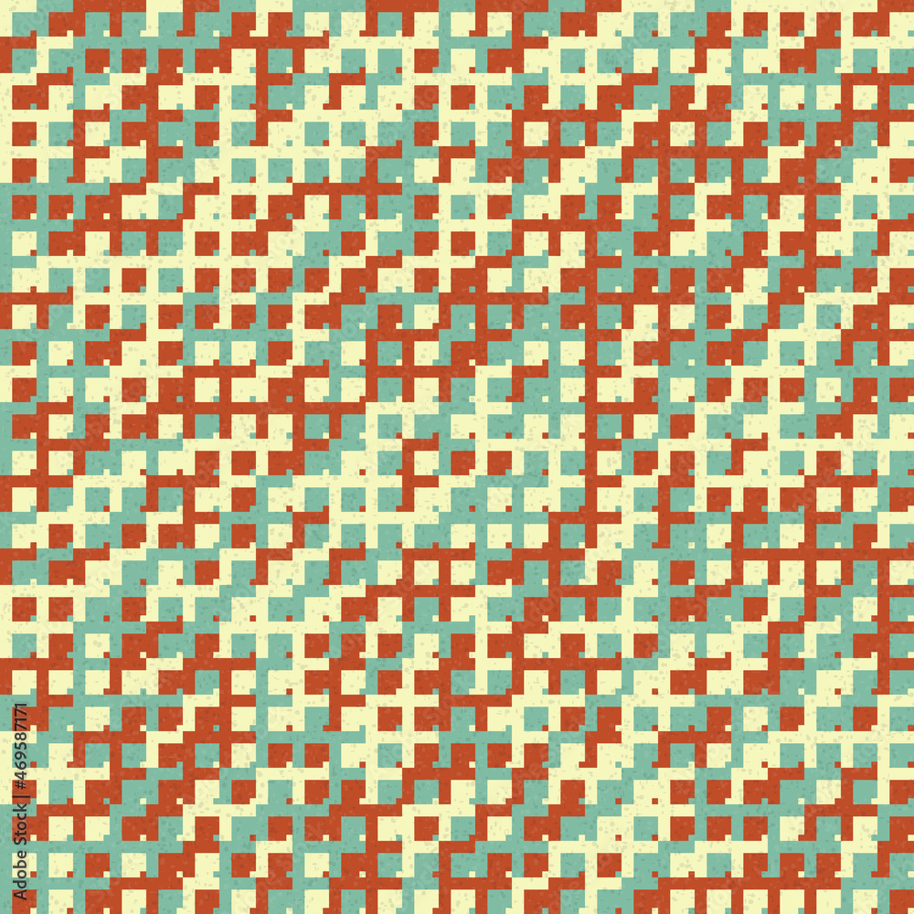 Fototapeta premium Abstract Geometric Pattern generative computational art illustration