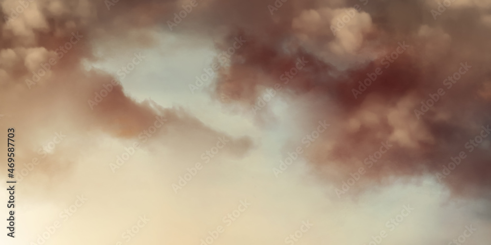Dark Cloud Painting. Digital Art. Background nature abstract