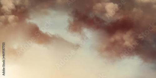 Dark Cloud Painting. Digital Art. Background nature abstract
