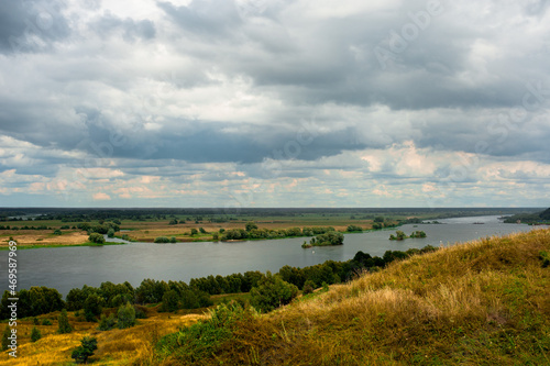 View of the Oka River opposite Konstantinovo, birthplace of the poet Sergei Yesenin