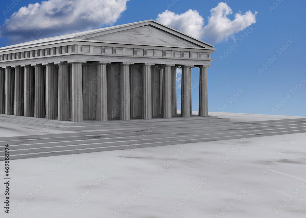 Fototapeta premium Roman Temple - 3D Render