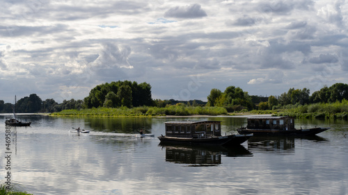 Traditional Loire river boat on the Loire River - Saint-Dyé-sur-Loire, France