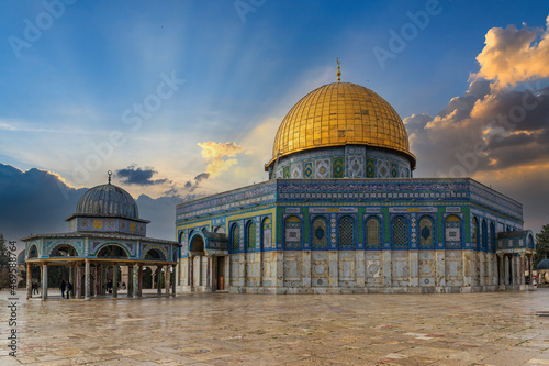 Mosque Dome of the Rock on the Temple Mount, Jerusalem