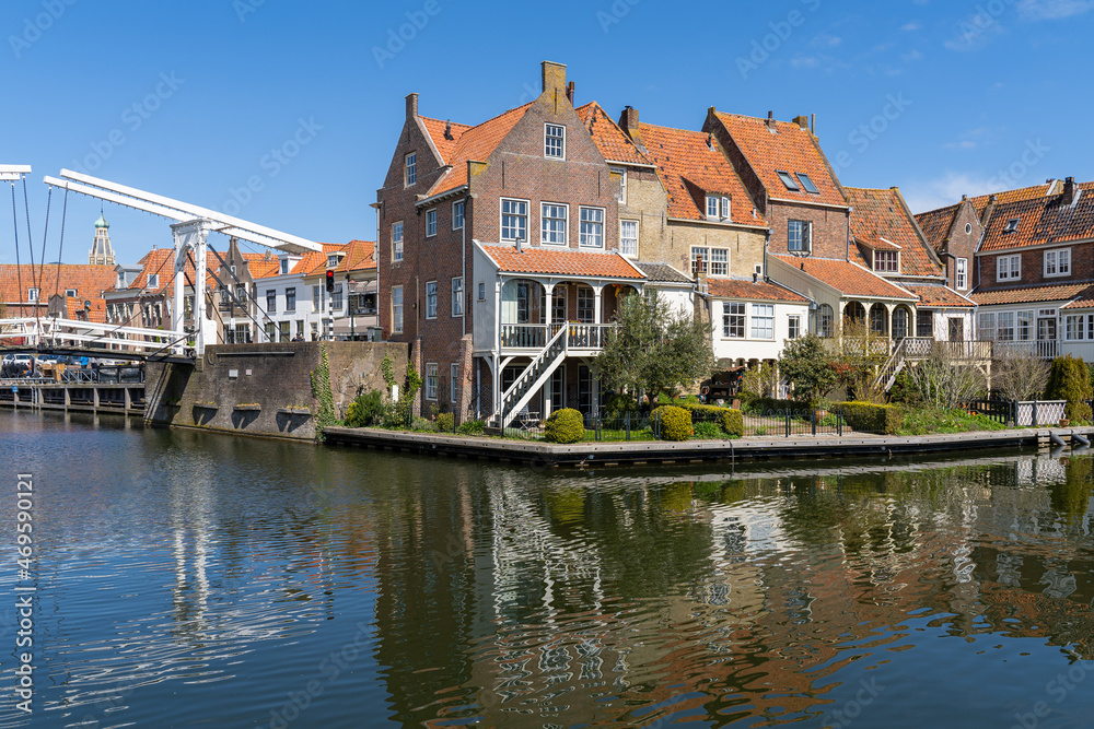 Historic harbor town Enkhuizen, Netherlands