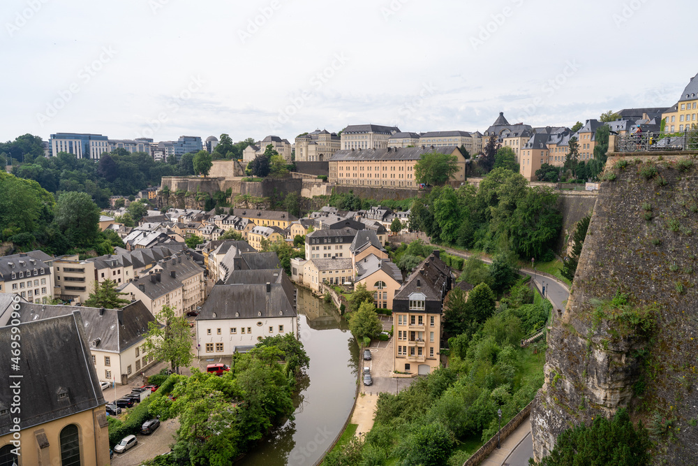 Panoramic view over the city of Luxembourg